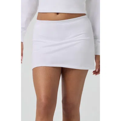 Florence By Mills Knit Miniskirt In White