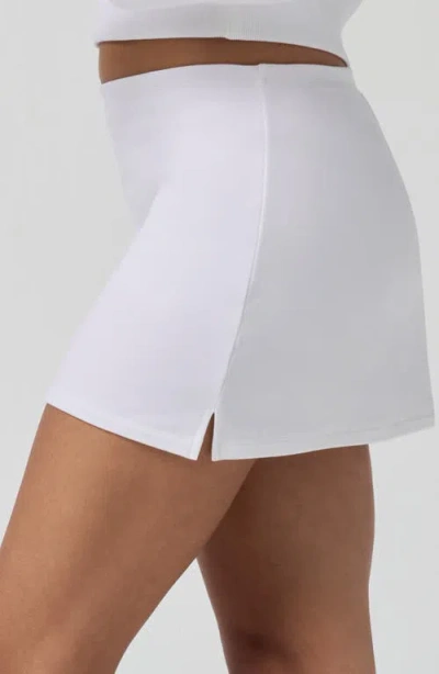 Florence By Mills Knit Miniskirt In White