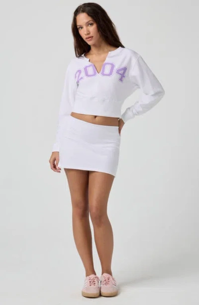 Florence By Mills Knit Miniskirt In White