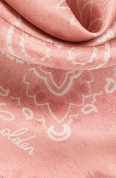 Golden Goose Golden Foulard Paisley Print Silk Square Scarf