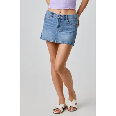 Florence By Mills Denim Miniskirt In Blue