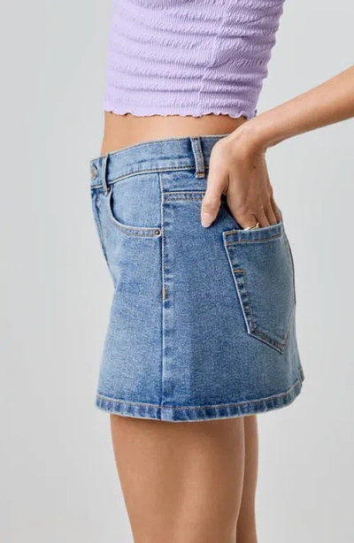 Florence By Mills Denim Miniskirt In Blue