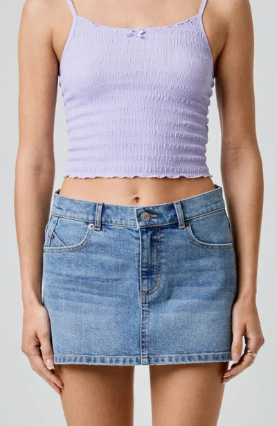 Florence By Mills Denim Miniskirt In Blue
