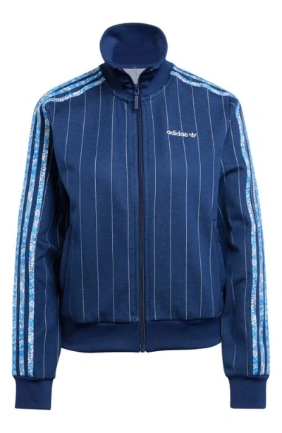 Adidas Originals X Liberty London Pinstripe Track Jacket In Blue