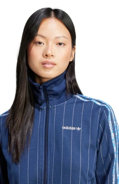 Adidas Originals X Liberty London Pinstripe Track Jacket In Blue