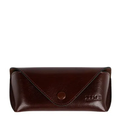Time Resistance Brown Leather Glasses Case For Women - A High Wind In Jamaica