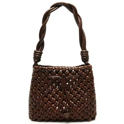 Otrera Women's Brown Rhea Braid Twist Strap Bitter
