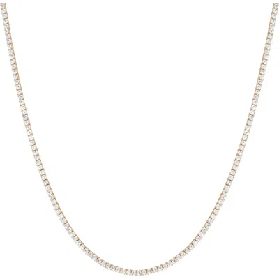 Aurate New York Lab Grown White Sapphire Tennis Necklace