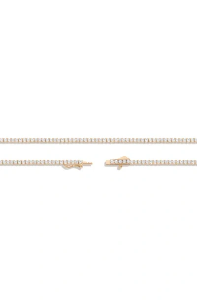 Aurate New York Lab Grown White Sapphire Tennis Necklace