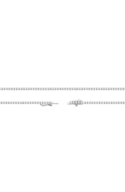 Aurate New York Lab Grown White Sapphire Tennis Necklace