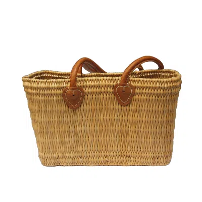 Berber Leather Women's Neutrals The Safi Small Basket Tote