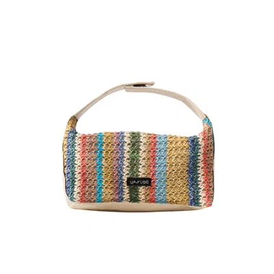 Up-fuse Women's Sol Raffia Handbag - Prism