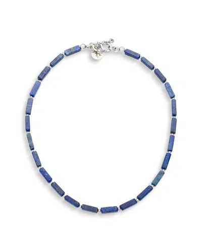 Kybele Studio Women's Blue / Silver Midnight Wisdom Necklace With Lapis Lazuli