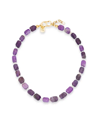 Kybele Studio Women's Pink / Purple / White Lunar Harmony Necklace With Amethyst & Pearls
