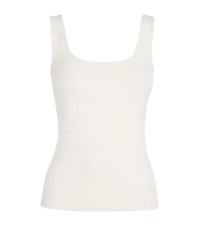 Skims Stretch-cotton Jersey Tank Top In White