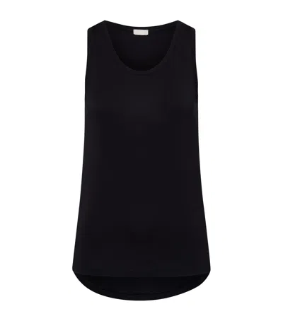 Hanro Modal-blend Yoga Tank Top In Black