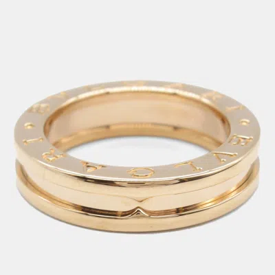 Pre-owned Bvlgari B.zero1 18k Rose Gold Ring Eu 49