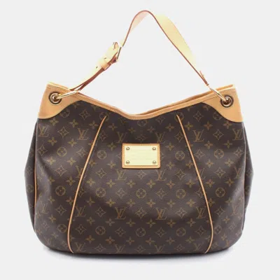 Pre-owned Louis Vuitton Galliera Gm Brown Monogram Canvas Shoulder Bag