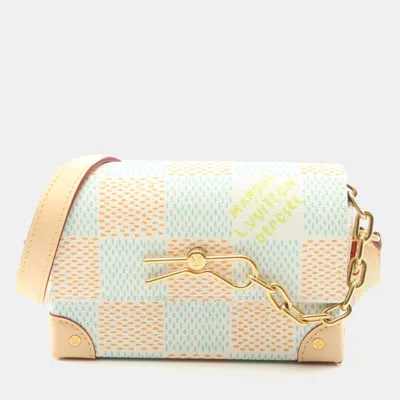 Pre-owned Louis Vuitton Steamer Wearable Wallet Blue Damier Heritage Canvas Crossbody Bag