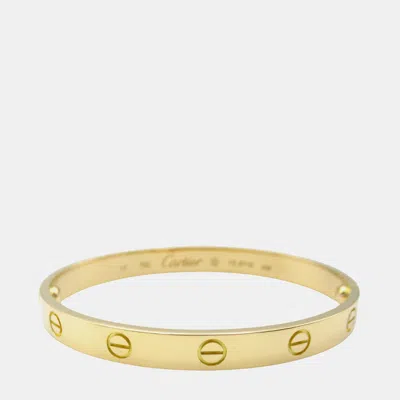 Pre-owned Cartier 18k Yellow Gold Classic Love Bracelet