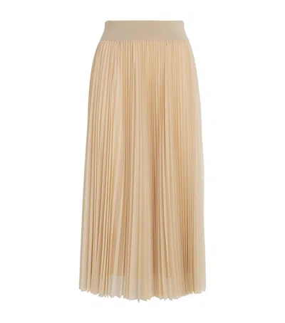 Fabiana Filippi Pleated Tulle A-line Midi Skirt In Pink