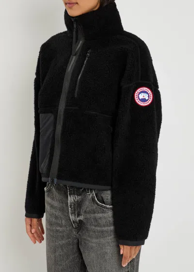Canada Goose Simcoe Fleece Wool-blend Jacket In Black