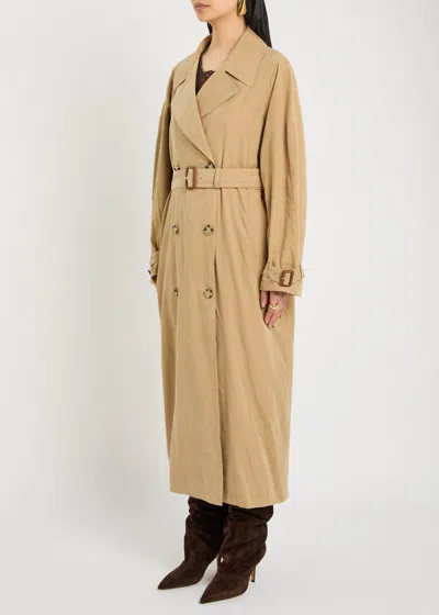 Isabel Marant Elea Double-breasted Trench Coat In Neutral