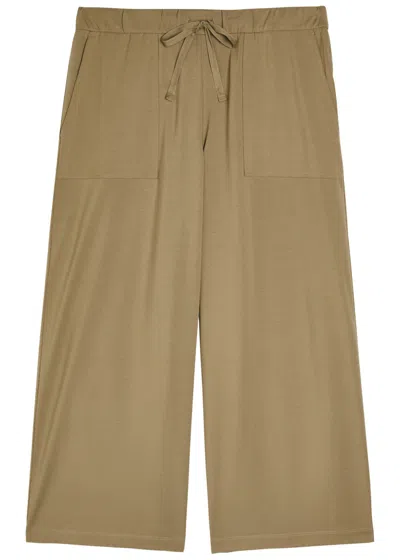 Eileen Fisher Cropped Cotton-blend Trousers