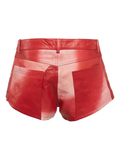 Pre-owned Zadig & Voltaire Leather Shorts In Red