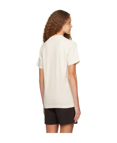 Sporty And Rich T-shirt With Round Neck And Short Sleeves In Neutral
