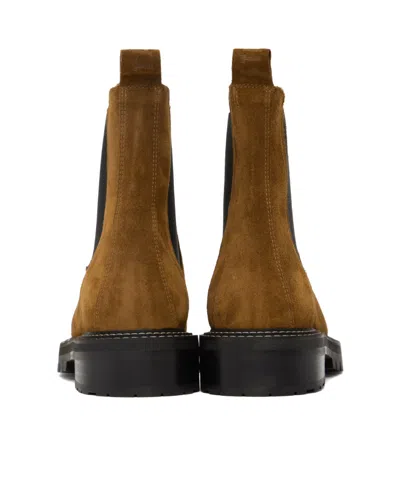 Staud Dutch Chelsea Short Boots In Brown