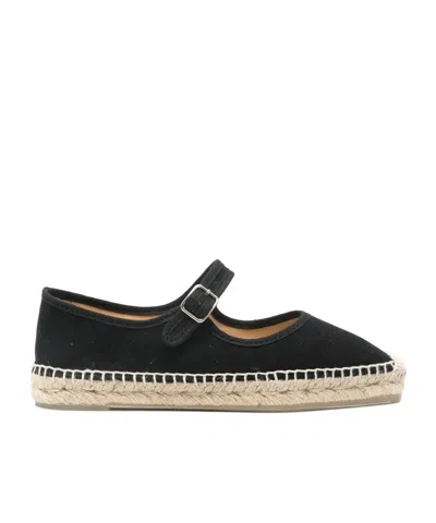 Castaã±er Round Toe Flat Shoes In Nude