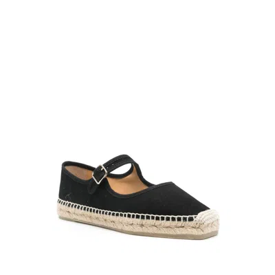 Castaã±er Round Toe Flat Shoes In Nude