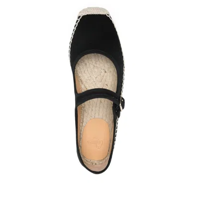 Castaã±er Round Toe Flat Shoes In Nude