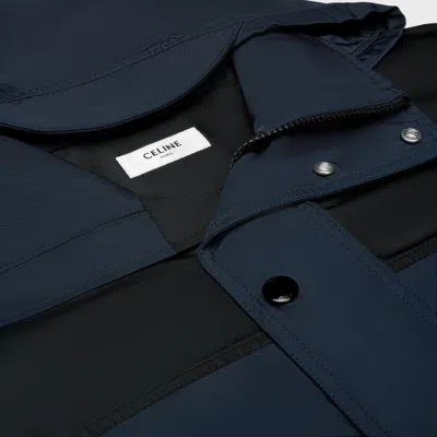 Celine Windbreaker In Nylon In Blue