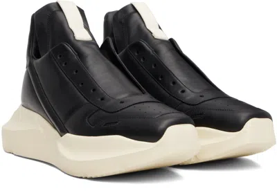 Rick Owens Geth Runner Leather Sneakers