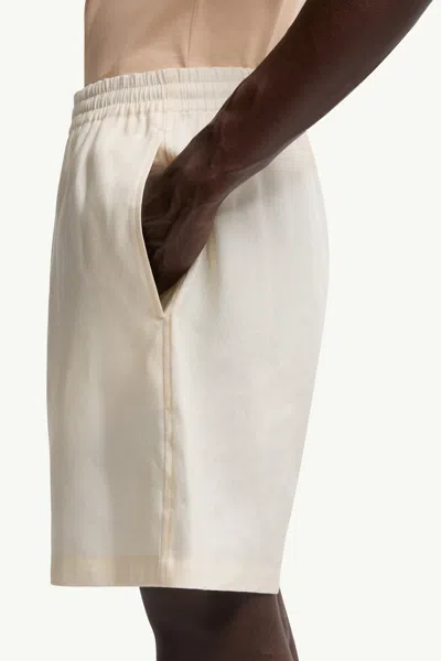 Moncler Short En Lin Mélangé X Gilga Farm By Donald Glover In Neutral