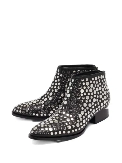 Pre-owned Alexander Wang Stud-embellished Boots In Black