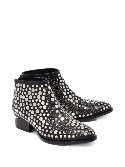 Pre-owned Alexander Wang Stud-embellished Boots In Black