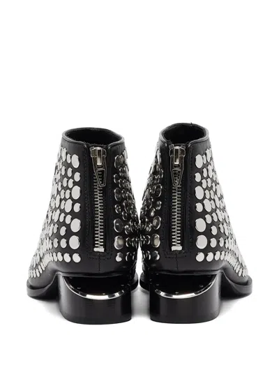 Pre-owned Alexander Wang Stud-embellished Boots In Black