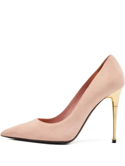 Pre-owned Tom Ford Suede Heeled Pumps In Pink