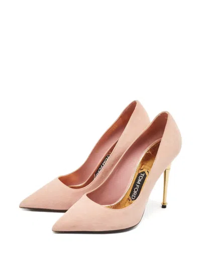 Pre-owned Tom Ford Suede Heeled Pumps In Pink