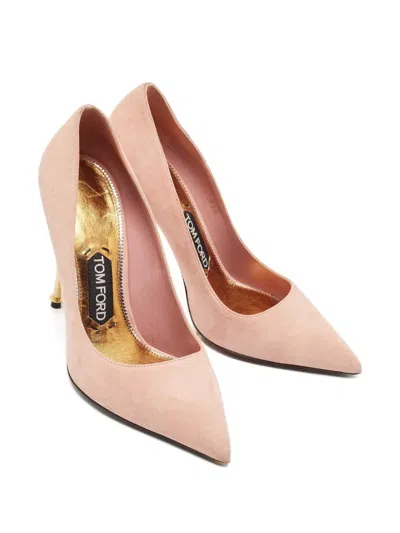 Pre-owned Tom Ford Suede Heeled Pumps In Pink