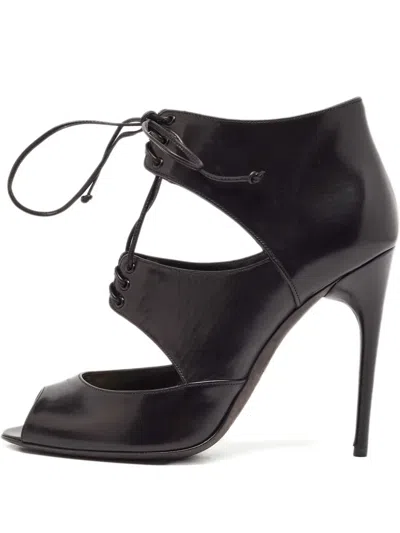 Pre-owned Tom Ford 115mm Leather Heeled Boots