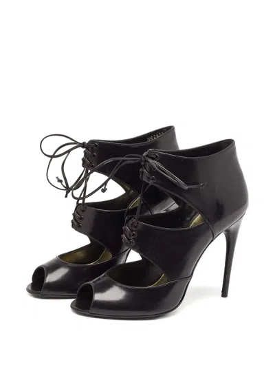 Pre-owned Tom Ford 115mm Leather Heeled Boots