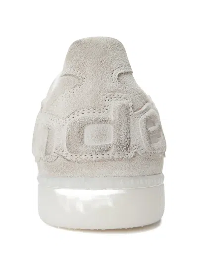 Alexander Wang White Leather Lex Sneakers In Neutral