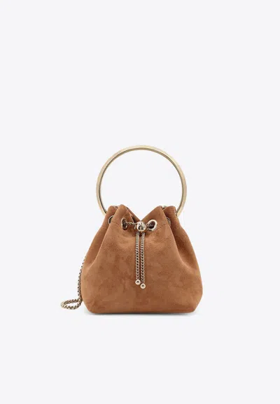 Jimmy Choo Bonbon Suede Bucket Bag