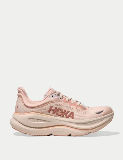 Hoka One One Bondi 9 Lowtop Sneakers In Pink