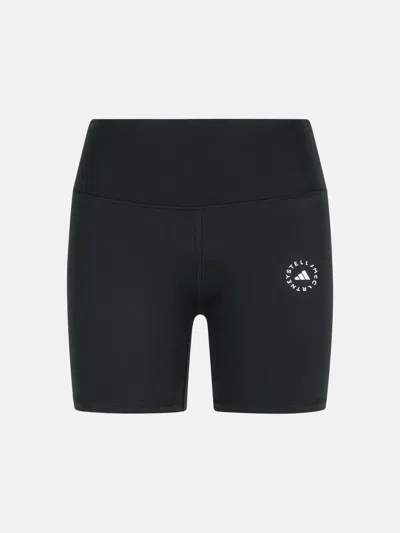 Adidas By Stella Mccartney Black Polyester Blend Training Shorts