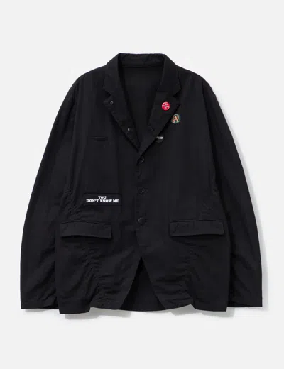Undercover Up2e4102-1 Single-breasted  Wool Blazer In Black